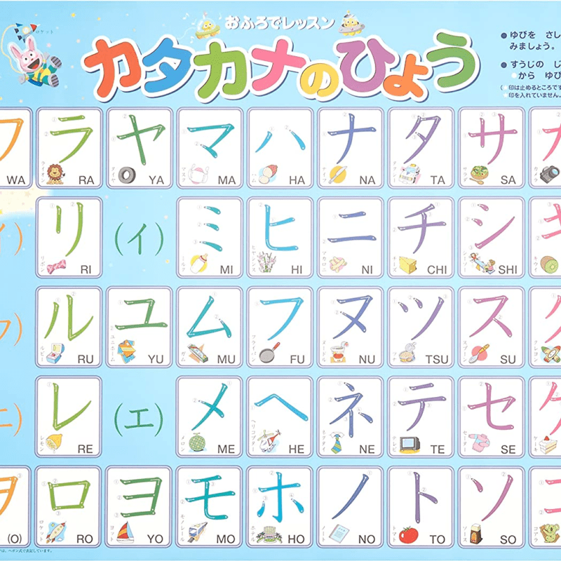 Kumon Bath Lesson Katakana