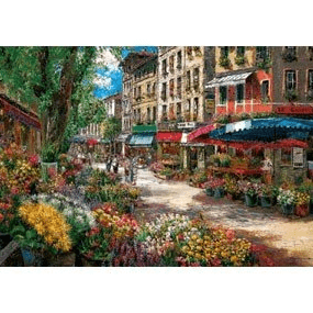 Paris flower market 1000 Pieces