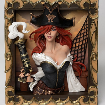 Infinity Studio League of Legends The Bounty Hunter –Miss Fortune 3D Frame