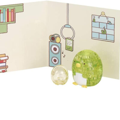 Crystal Puzzle Sumikko Penguin & Tapioca Green Color 18 Pieces