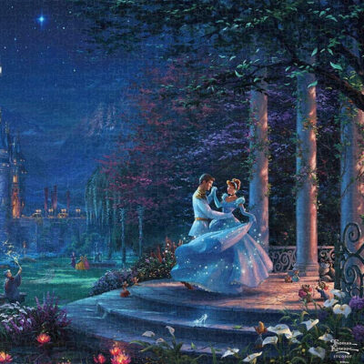 Jigsaw Puzzle 1000-068 Disney Thomas Kinkade Cinderella Dancing in the Starlight 1000 Pieces