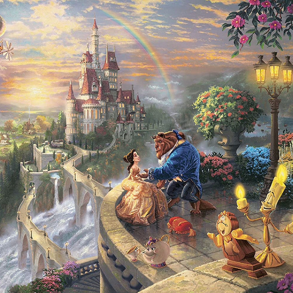 Jigsaw Puzzle 1000-487 Beauty and the Beast Falling in Love 1000 Pieces