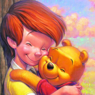 Jigsaw Puzzle 108-019 Disney Christopher Robin & Pooh 108 Pieces