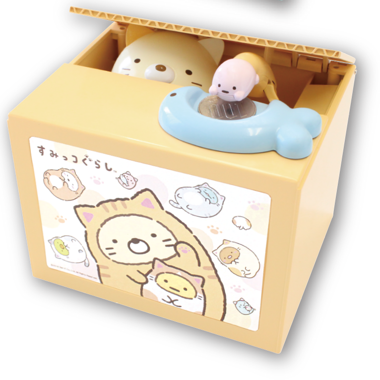 Sumikko Gurashi Cat Bank Coin Bank Moehime japantoys sumikko-gurashi-cat-bank-coin-bank-moehime-japantoys