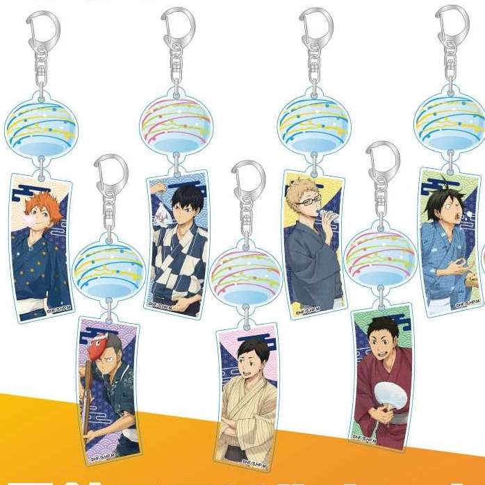 Haikyuu!! Wind Chime Acrylic Keychain Yukata Ver. Set of 10