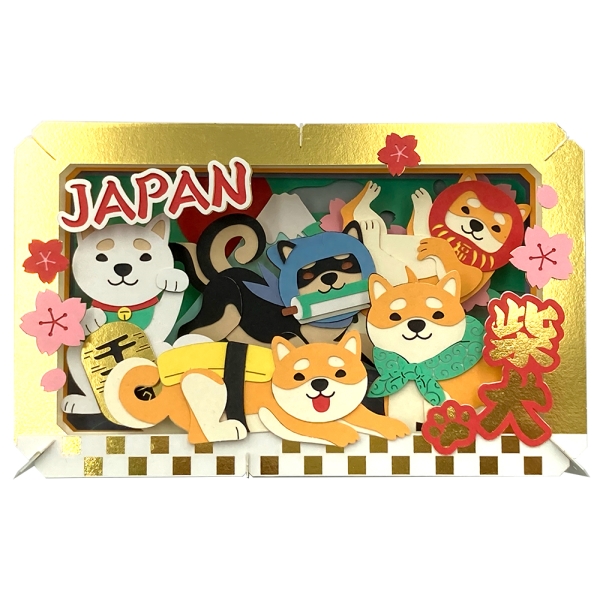 PAPER THEATER PT-L65 Lots of Shiba Inu
