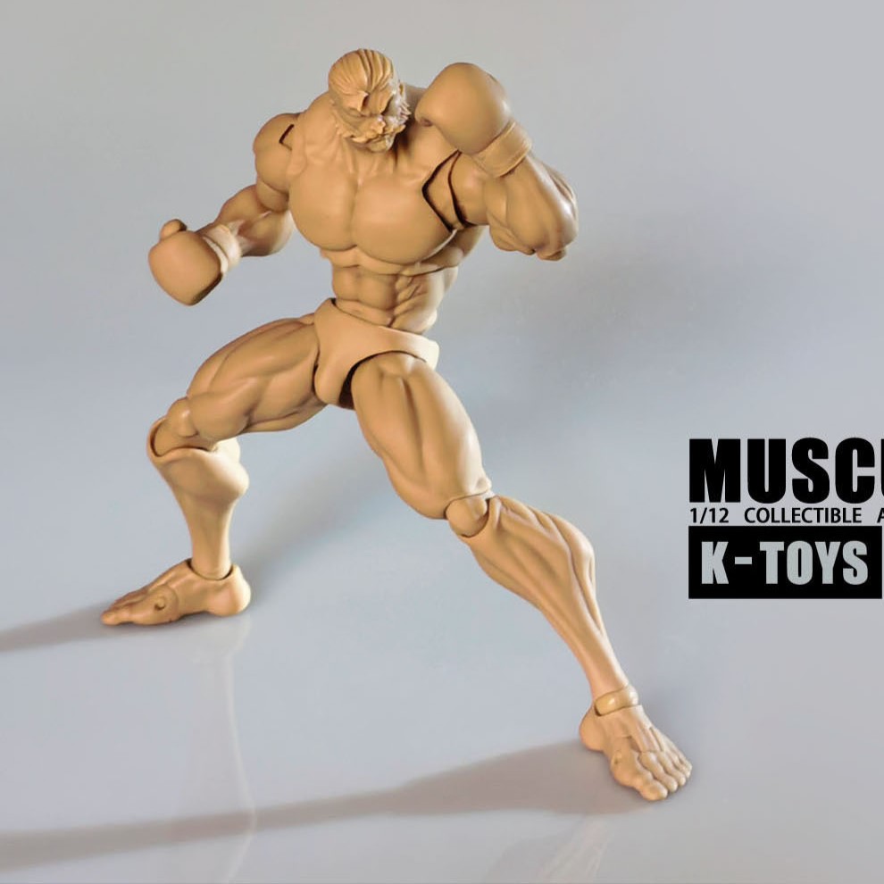 Collectible Action Figure Muscular Man KT01C Tanned Skin 1/12 moehime